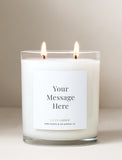 Custom Text Forever Remembered Scented Candle - Image 
