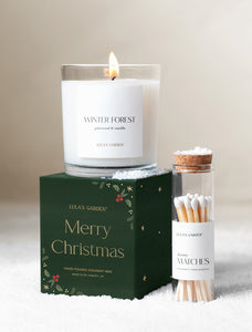 Christmas Bliss & Scented Candle & Matches