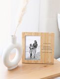 Custom Text Bamboo Picture Frame - Image 