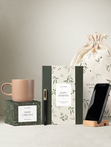Christmas Mug & Notebook & Pen & Phone Holder