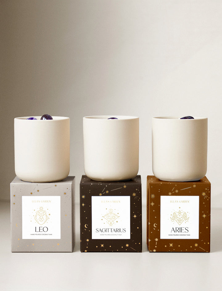 Zodiac Scented Candle | Succulent Gifting | Lula's Garden | Aries