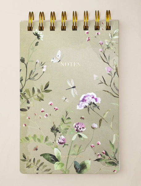 Rotary Note Pad Top Spiral Notepad | Stationery Gifts | Lula's Garden