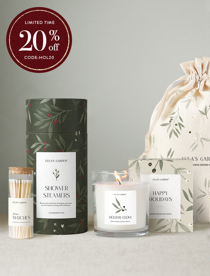 Holiday Shower Steamer & Candle & Matches