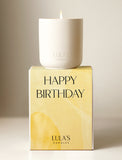 Happy Birthday Candle - Tuscan Veil - Image 