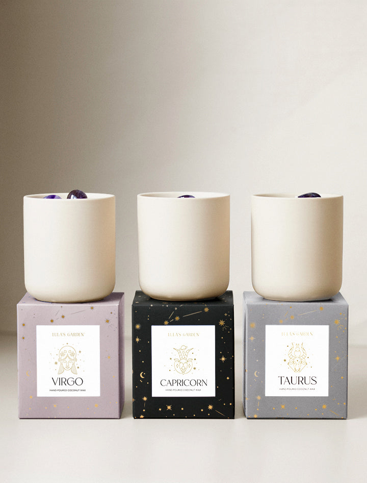 Zodiac Scented Candle | Succulent Gifting | Lula's Garden | Aries