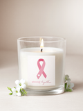 Pink Ribbon Candle
